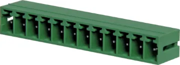12 Way 3.81mm Vert. PCB Mnt Boxed Pluggable Skt 12 Way.
Vertical Mount Boxed
Rated 8A at 150V