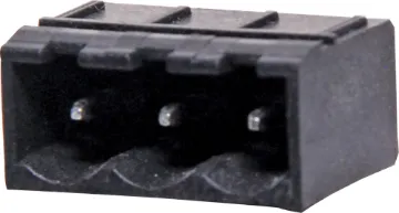 3 Way 5.08mm Vert. PCB Mount Boxed Reflow Skt Constructed from high temperature plastic suitable for reflow soldering. 
Vertical Mount Boxed
Rated 10A at 300V
PCB pin diameter 1.2mm.