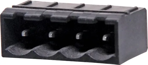 Constructed from high temperature plastic suitable for reflow soldering. 

Vertical Mount Boxed
Rated 10A at 300V
PCB pin diameter 1.2mm.