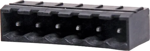 Constructed from high temperature plastic suitable for reflow soldering. 

Vertical Mount Boxed
Rated 10A at 300V
PCB pin diameter 1.2mm.