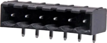 6 Way 5.08mm Horiz. PCB Mount Boxed Reflow Skt Boxed Horizontal Mount
Rated 10A at 300V
PCB pin diameter 1.2mm.