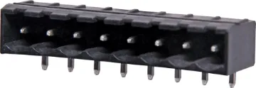 8 Way 5.08mm Horiz. PCB Mount Boxed Reflow Skt Boxed Horizontal Mount
Rated 10A at 300V
PCB pin diameter 1.2mm.