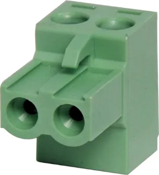 2 Way 5mm Offset Pluggable Terminal Plug Offset Screw terminal
plugs. Rated 10A at 300V.
Cable hole entry size up to 4mm2 or 12AWG.