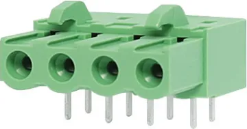 4 Way 5.08mm Horiz. PCB Mount Pluggable Header Horizontal Mount
Rated 12A at 300V