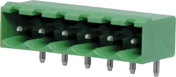6 Way 5mm Horiz. PCB Mount Boxed Pluggable Skt 6 Way.
Horizontal Mount Boxed.
Rated 10A at 300V.