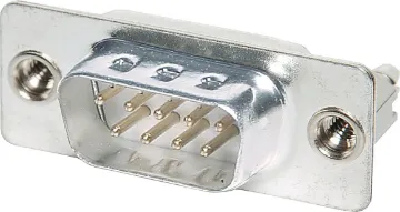 DE9 Male PCB Mount With Board Locks Fitted with PCB board locks for added strength. Available in DE9 male or female. Oupiin Series: 7905