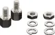 D Connector Spacers - 100 sets 100 sets (200pcs total) of spacer,  nut, split washer, flat washer. Length 8mm. UNC 400 thread.