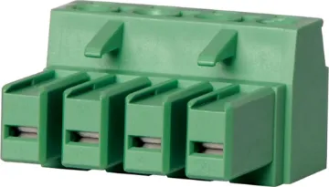 4 Way 7.62mm Pluggable Terminal Plug Rated 20A at 300V. Dinkle Series EC762V