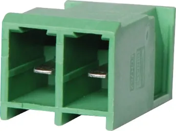 2 Way 7.62mm Vert PCB Mount Pluggable Skt Vertical Mount. Rated 20A at 300V. PCB pins 1.5mm diametre. Dinkle Series ECH762V