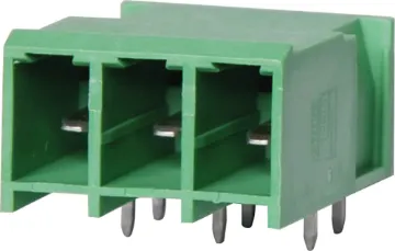 3 Way 7.62mm Horiz PCB Mount Pluggable Skt Horizontal Mount. Rated 20A at 300V. PCB pins 1.5mm diametre. Dinkle Series ECH762R