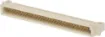 Moulded glass-filled polyester connectors to DIN 41612 with gold contacts. The plug moulding houses single piece 90 deg. Angled pins on a 0.1 inch pitch between rows, allowing horizontal mounting on Eurocards whilst the mating sockets have flow solde