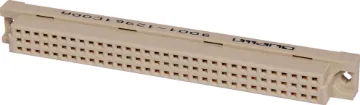 32 Pin Female Rows A&C PCB Mount DIN 41612 Moulded glass-filled polyester connectors to DIN 41612 with gold contacts. The plug moulding houses single piece 90 deg. Angled pins on a 0.1 inch pitch between rows, allowing horizontal mounting on Eurocards whilst the mating sockets have flow solde