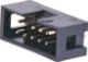 10 Pin Vertical PCB Mount Boxed Header Contact Resistance: 30M Ohm max @ 100mA DC
Insulator Resistance: 1000M Ohm @ 500V DC
Current Rating: 1 A
Contact Material: Gold plated brass
Housing: PBT & 30% Glass Fibre