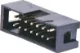 14 Pin Vertical PCB Mount Boxed Header Contact Resistance: 30M Ohm max @ 100mA DC
Insulator Resistance: 1000M Ohm @ 500V DC
Current Rating: 1 A
Contact Material: Gold plated brass
Housing: PBT & 30% Glass Fibre