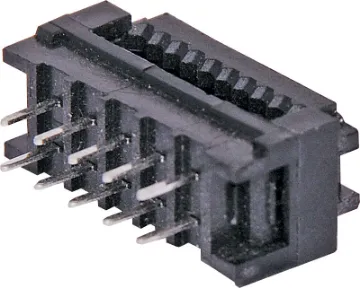 10 Pin 2.54mm Pitch IDC Transition Plug Used for non-removable connection to a PCB. Connector is crimped onto IDC ribbon cable and then is soldered to the PCB.
Twin row, 2.54mm pitch