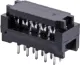 10 Pin 2.54mm Pitch IDC Transition Plug Used for non-removable connection to a PCB.
Twin row, 2.54mm pitch. 10 Pin
Oupiin series 6011.