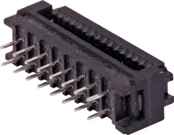 16 Pin 2.54mm Pitch IDC Transition Plug Used for non-removable connection to a PCB. Connector is crimped onto IDC ribbon cable and then is soldered to the PCB.
Twin row, 2.54mm pitch