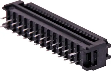 26 Pin 2.54mm Pitch IDC Transition Plug Used for non-removable connection to a PCB. Connector is crimped onto IDC ribbon cable and then is soldered to the PCB.
Twin row, 2.54mm pitch
