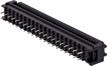 40 Pin 2.54mm Pitch IDC Transition Plug Used for non-removable connection to a PCB. Connector is crimped onto IDC ribbon cable and then is soldered to the PCB.
Twin row, 2.54mm pitch