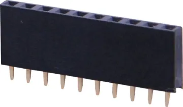 10 Pin Header Socket 8.5mm Gold Plated Contacts 2.54mm Spacing. 10 pins.