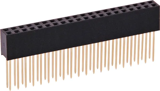 Gold Plated Contacts 2.54mm Spacing. 11mm high.