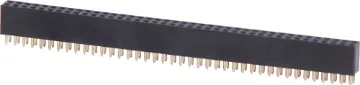 40 Way x 2 Pin 8.5mm Header Socket Gold Plated Contacts 2.54mm Spacing. 8.5mm high.