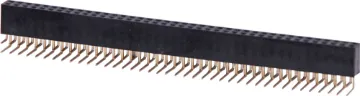 40 Way x 2 Pin Header 90 degree Socket Gold Plated Contacts 2.54mm Spacing