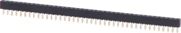 40 Pin Header Socket (5mm High) Gold plated contacts 2.54mm spacing. 5mm high.