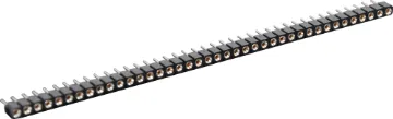 40 Way Machined Pin PCB Socket Strip Can easily be snapped to any desired number of pins.