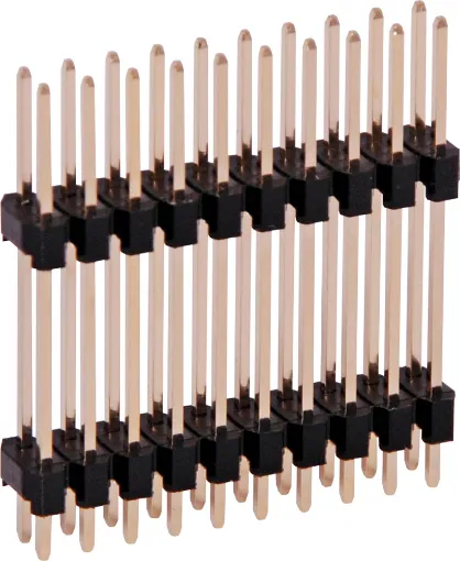 New dual row model. 2.54mm pin spacing. Gold Plated Contacts