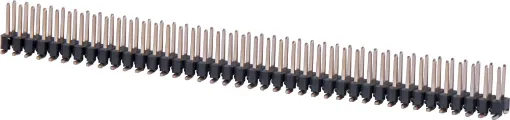 Dual row model available with SMD pins. Both have 2.54mm pin spacing. Gold Plated Contacts