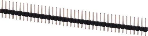 Single and dual row models available in straight or 90 pin types. Both have 2.54mm pin spacing. Gold Plated Contacts