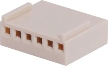 6 Way 2.54mm Crimp Housing 6 Way.
Header Plugs.
2.54mm Spacing.
Rated at 2A.