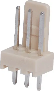 3 Way 2.54mm PCB Mount Pin Header 3 Way.
PCB Mount.
Straight Pins.
Rated at 3A.