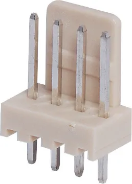 4 Way 2.54mm PCB Mount Pin Header 4 Way.
PCB Mount.
Straight Pins.
Rated at 3A.