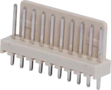 10 Way 2.54mm PCB Mount Pin Header 10 Way.
PCB Mount.
Straight Pins.
Rated at 3A.