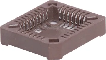 32 Pin Surface Mount PLCC Socket Contact Resistance: 30M Ohm Max @ DC 100mA
Insulation Resistance: 1000M Ohm Min @ DC 250V
Current Rating: 1 Amp
Dielectric Voltage: AC 500V for 1 Minute
Operating Temp: -55° to 105° C
Tin Plated Contacts