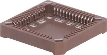 52 Pin Surface Mount PLCC Socket Contact Resistance: 30M Ohm Max @ DC 100mA
Insulation Resistance: 1000M Ohm Min @ DC 250V
Current Rating: 1 Amp
Dielectric Voltage: AC 500V for 1 Minute
Operating Temp: -55° to 105° C
Tin Plated Contacts
