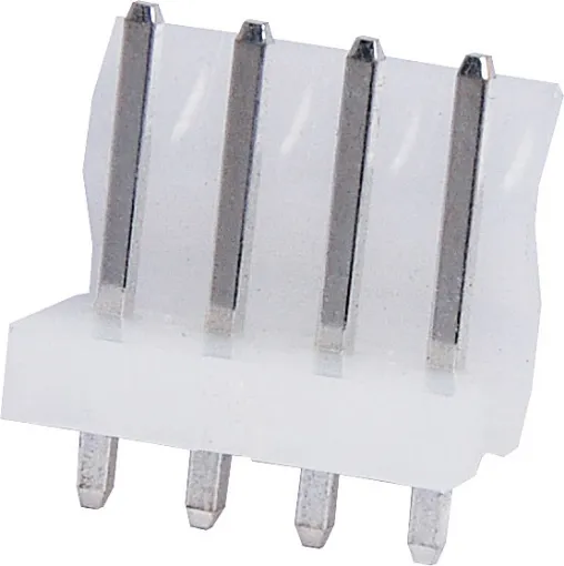 4 Way.
PCB Mount.
Straight Pin Header.
3.96mm Spacing.
Rated at 7A.
Includes Crimp Pins.