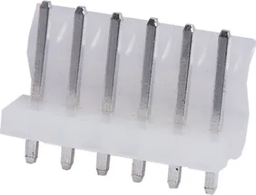 6 Way 3.96mm PCB Mount Pin Header 6 Way.
PCB Mount.
Straight Pin Header.
3.96mm Spacing.
Rated at 7A.
Includes Crimp Pins.