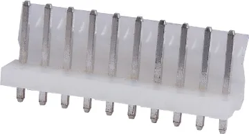 10 Way 3.96mm PCB Mount Pin Header 10 Way.
PCB Mount.
Straight Pin Header.
3.96mm Spacing.
Rated at 7A.
Includes Crimp Pins.