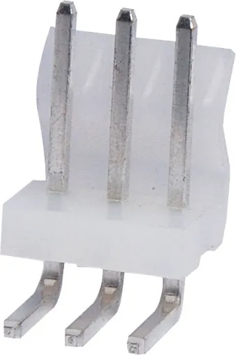 3 Way.
PCB Mount.
90 Deg. Pin Header.
3.96mm Spacing.
Rated at 7A.
Includes Crimp Pins.