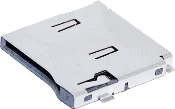 Surface Mount Micro SD Slot Type Memory Card Socket Push-push secure locking type. When inserted, card locks in. When card is pushed it springs outward.