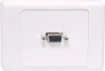 Flylead Type VGA Plates are fitted with a HD9 female VGA connector. Supplied with two facia covers to suit your decor.