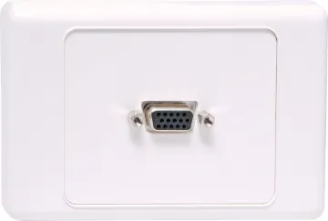 VGA Wallplate - Fly Lead Flylead Type VGA Plates are fitted with a HD9 female VGA connector. Supplied with two facia covers to suit your decor.