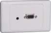 Plug Connection Type VGA Plates are designed for use with premade VGA cables, reducing on-site installation time. No cable termination required! Wallplate fitted with HD9 female VGA connector & 3.5mm audio on the front and rear of wallplate. Also fitted w