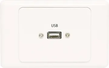 USB Single Wallplate with Socket Flylead Flylead Wallplate fitted with USB 2.0 connection Type A. Supplied with two facia covers to suit your decor.