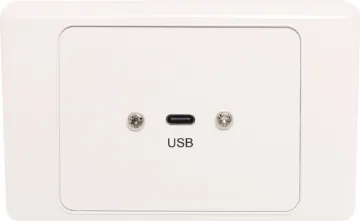USB C Wallplate With USB A Socket Flylead Flylead wallplate fitted with USB Type C. Supplied with two facia covers to suit your decor.