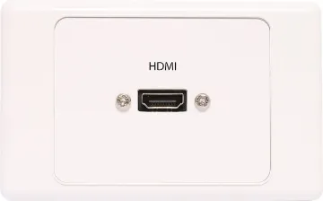 HDMI Wallplate with Flylead Connection HDMI wallplate with flylead connections. Fitted with dual HDMI high speed with Ethernet connection. Supplied with two facia covers to suit your decor.
