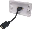 HDMI wallplate with flylead connections. Fitted with dual HDMI high speed with Ethernet connection. Supplied with two facia covers to suit your decor.